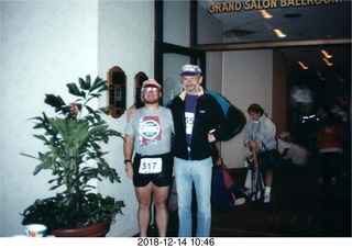 Adam's first marathon, 1974 December 1