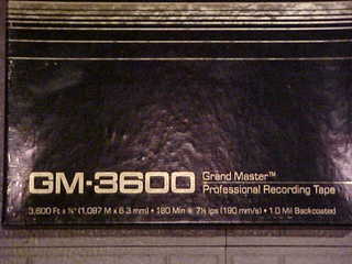 Ampex GrandMaster tape box