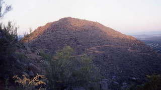 Pinnacle Peak, shadow on neighboring hill