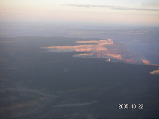 Grand Canyon -- Aerial -- South Rim at dawn
