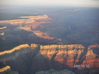 Grand Canyon -- Aerial -- South Rim at dawn