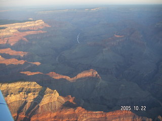 Grand Canyon -- Aerial -- South Rim at dawn