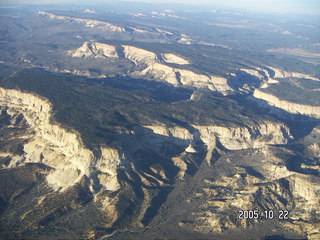 Aerial -- mesas in southern Utah -- No Man's Mesa