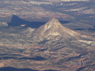 Aerial -- small mountain in southern Utah -- Molly's Nipple
