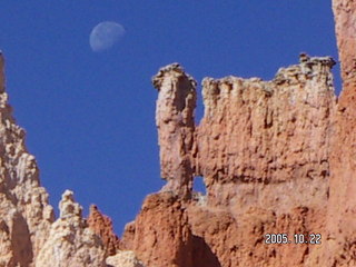 Bryce Canyon -- Peek-a-boo Loop with the moon