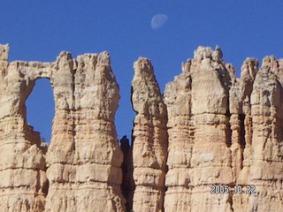 Bryce Canyon -- Peek-a-boo Loop with the moon