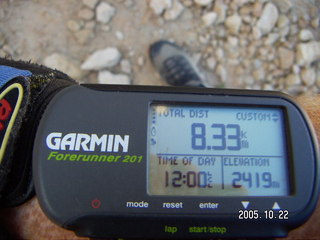 Garmin Forerunner 201 at bryce canyon