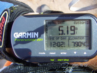 Garmin Forerunner 201 at bryce canyon