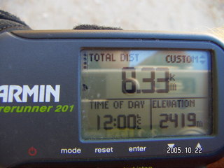 Garmin Forerunner 201 at bryce canyon