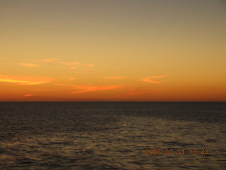 2006 eclipse trip -- sunset on the Mediterranian Sea