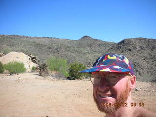 Bagdad -- Coors Lake trail -- Adam running