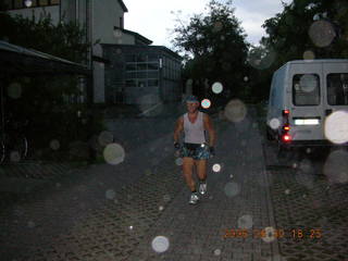 running in Walldorf -- Adam -- rain just starting -- Germany