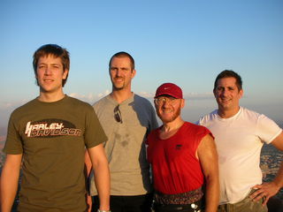 Camelback hike -- Christoph, Olaf, Adam, Nelson -- summit