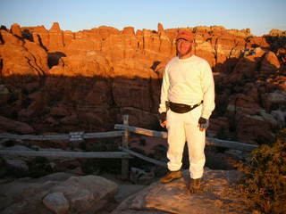 Camelback hike -- sunset -- Adam