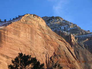 Zion National Park -- patriarchs at sunset
