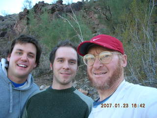 Camelback hike -- Christoph, Olaf, Adam, Nelson -- summit
