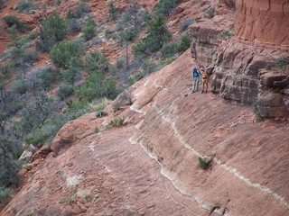 Zion National Park - Watchman hike - Adam in silhouette