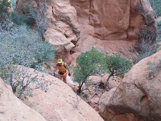 Cave Creek hike -- Adam and Beth