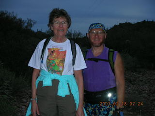 Cave Creek hike -- Bev, Adam
