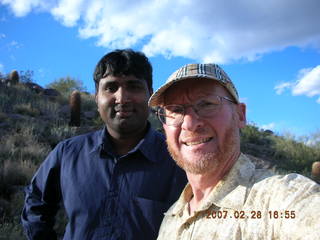 Camelback hike -- Mahendran and Adam