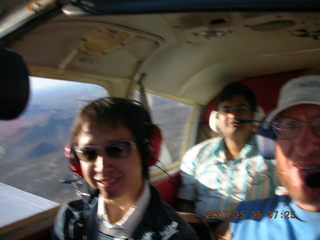 Jack and Anirban and Adam flying in N4372J