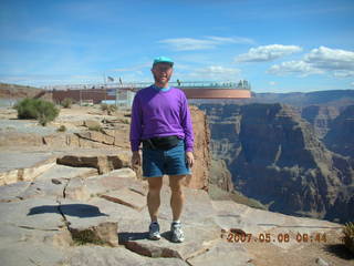 Adam and Skywalk at Grand Canyon West