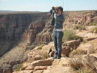 Jack taking a picture at Grand Canyon West