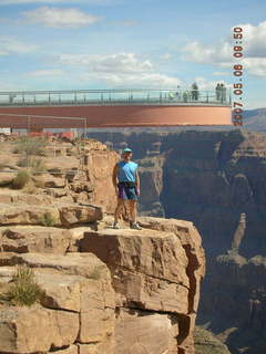 Adam and Skywalk at Grand Canyon West