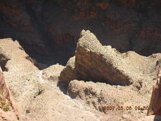 looking down at Grand Canyon West