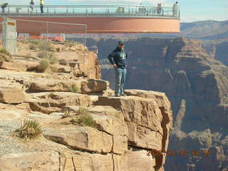 Anirban and Skywalk at Grand Canyon West