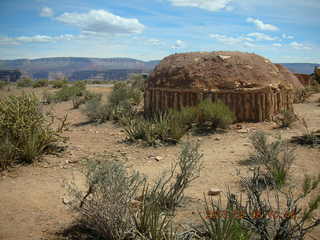 shrubs and hut at Grand Canyon West