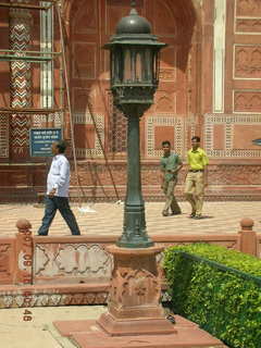 178 69e. Taj Mahal entrance lamppost