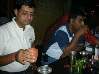 27 69h. taking me to lunch at Vatika Grand Restaurant in Gurgaon, India