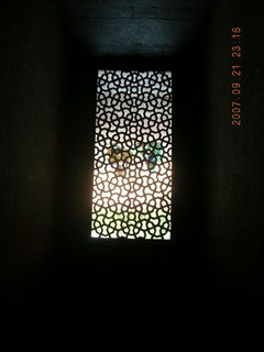 238 69h. Humayun's Tomb, Delhi - ornate window