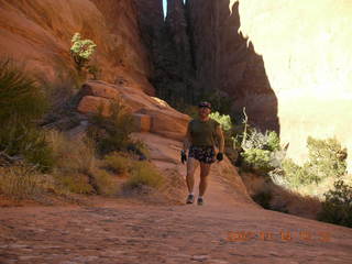 145 6be. Arches National Park - Devils Garden hike- Adam