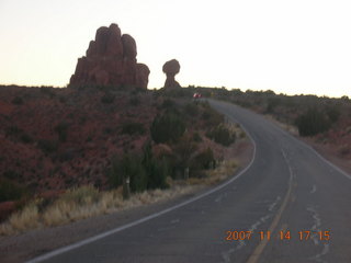 314 6be. Arches National Park - late afternoon - Balanced Rock