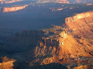 42 6bf. aerial - Orange Cliffs at dawn