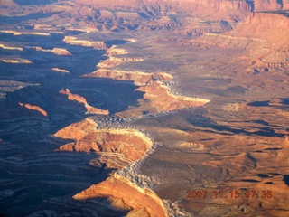 48 6bf. aerial - Orange Cliffs at dawn
