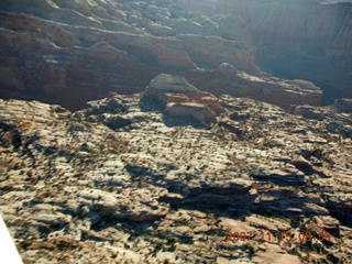 98 6bf. Flying with LaVar Wells - above approach canyon to Hidden Splendor (WPT660) - aerial