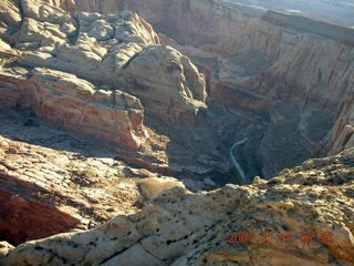 100 6bf. Flying with LaVar Wells - above approach canyon to Hidden Splendor (WPT660) - aerial