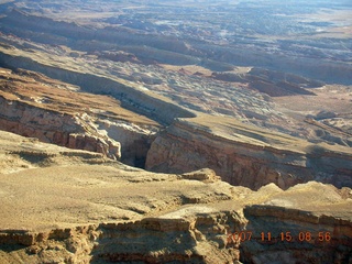 102 6bf. Flying with LaVar Wells - above approach canyon to Hidden Splendor (WPT660) - aerial