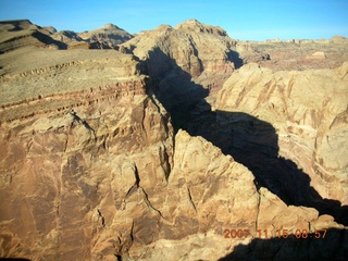 109 6bf. Flying with LaVar Wells - approach canyon to Hidden Splendor (WPT660) - aerial