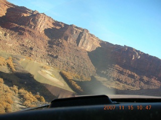 139 6bf. Flying with LaVar Wells - Green River canyon - aerial