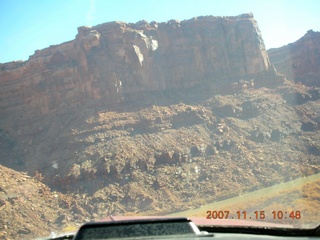 141 6bf. Flying with LaVar Wells - Green River canyon - aerial