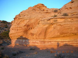20 6bg. Canyonlands National Park - Lathrop Trail hike - my shadow