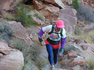 57 6bg. Canyonlands National Park - Lathrop Trail hike - Adam (tripod)
