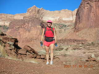 80 6bg. Canyonlands National Park - Lathrop Trail hike - Adam (tripod)