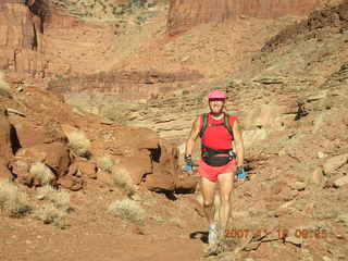 88 6bg. Canyonlands National Park - Lathrop Trail hike - Adam (tripod)