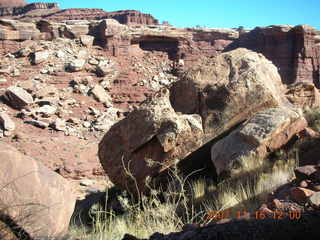 254 6bg. Canyonlands National Park - Lathrop Trail hike