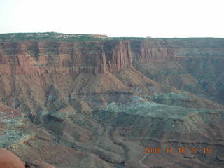 408 6bg. Canyonlands National Park - Green River viewpoint at sunset